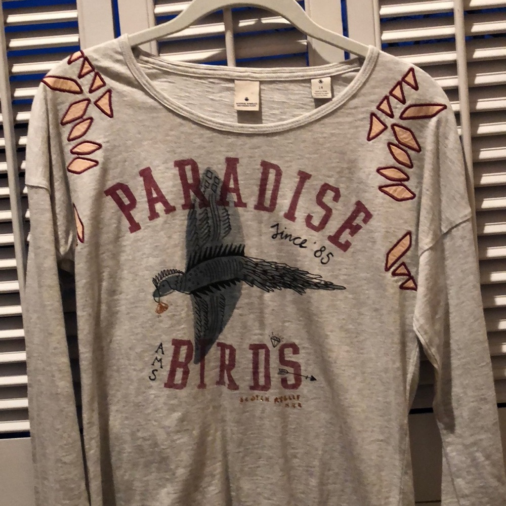 “Paradise Birds” long sleeve tee
